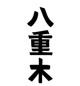 重木|重木の由来、語源、分布